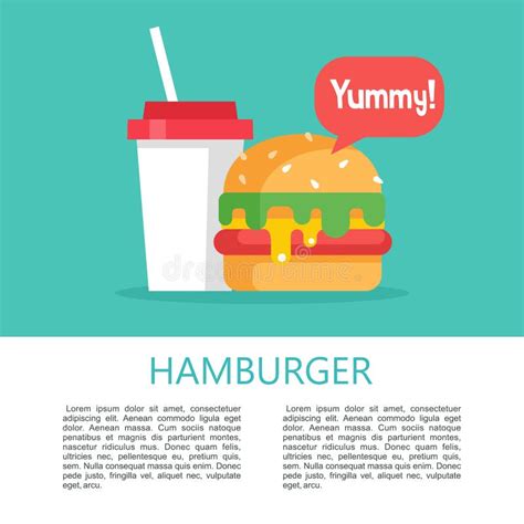 Hamburger Delicioso Fast Food Em Madeira Modelo Ilustra O Do Vetor