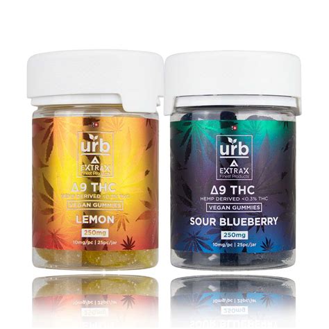 URB Delta 9 THC Gummy Jars Natural Life Superstore