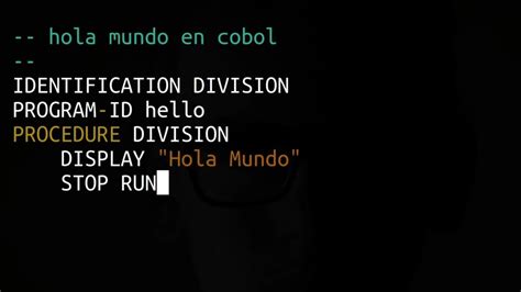 Asmr Programming Hello World En Cobol Youtube