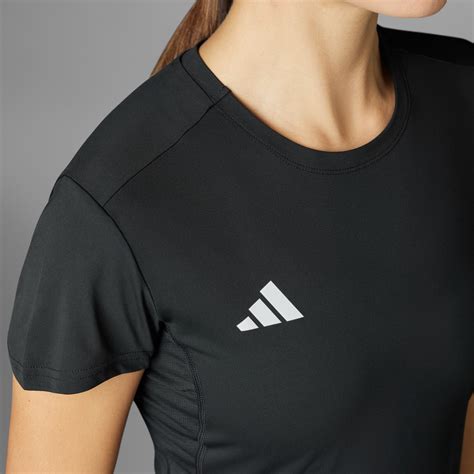 Adidas Adizero Essentials Running Tee Black Adidas Tz