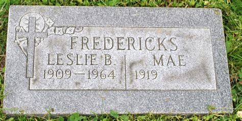 Leslie Benton Fredericks 1909 1964 Memorial Find A Grave