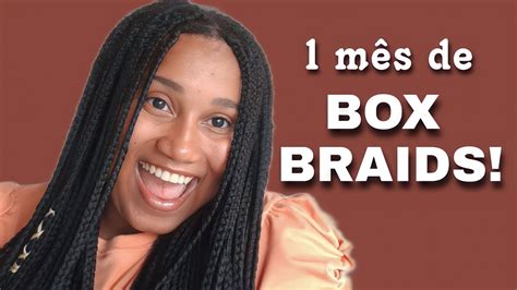 M S As Box Braids Como Est Minhas Tran As Ap S Dias Youtube