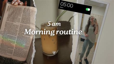 Am Productive Morning Routinerealistic Healthy Habits Motivation