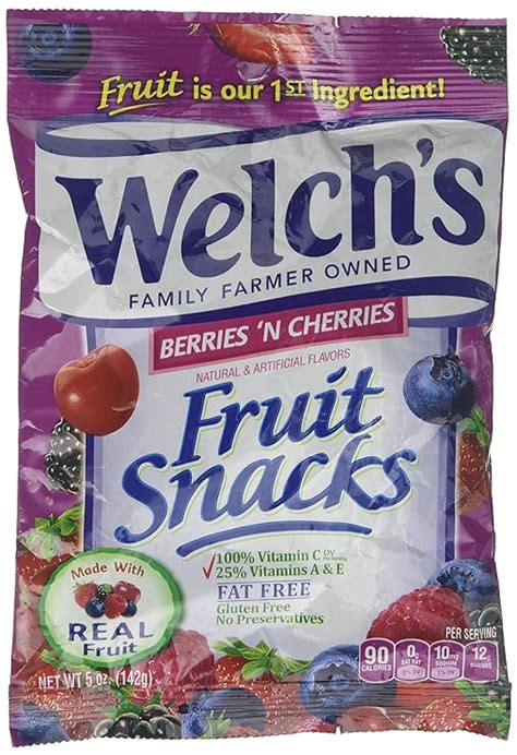 Amazon Welch S Berries N Cherries Fruit Snacks 5 Ounce