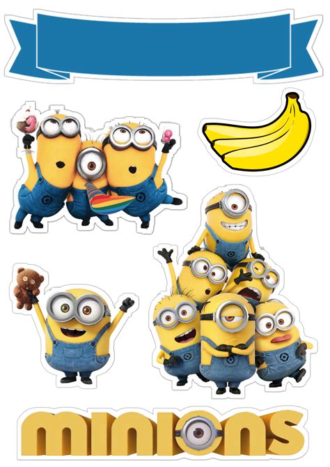 Minion Cupcake Toppers Tags Seals Decorations DIY Digital, 42% OFF