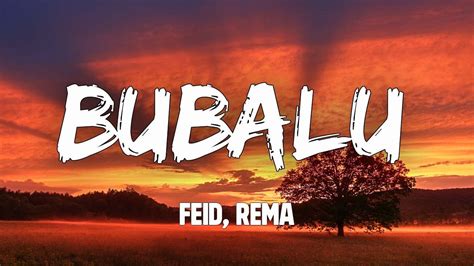 Feid Rema Bubalu Letralyrics Youtube