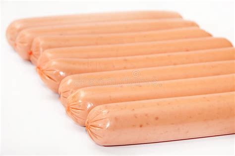 Raw Hot Dogs On A White Background Stock Photo Image Of Meal