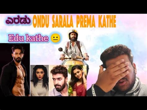 Ondu Sarala Prema Kathe Movie Review Yen Guru Edu Vinay