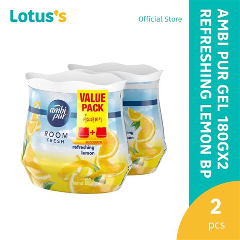 Ambi Pur Gel Fresh 180gx2 Refreshing Lemon BP Shopee Malaysia