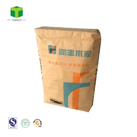 Hot Sale Kraft Paper Bag Empty Cement Bag Paper Valve Bag 25 Kg 40 Kg