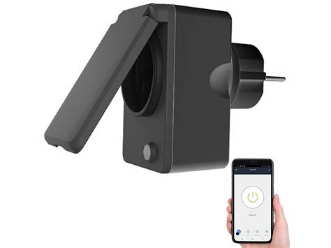 Luminea Home Control Strom Messgerät 2er Set smarte WLAN Outdoor