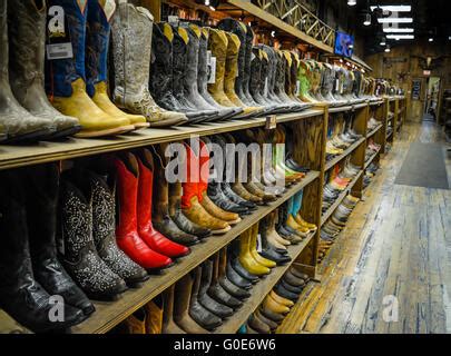 The Nashville Cowboy Boot Store Has Rows Of Unique Cowboy Boots For