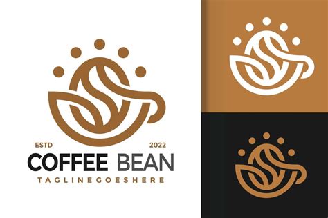 Letter S Coffee Bean with Cup Logo Design, brand identity logos vector ...