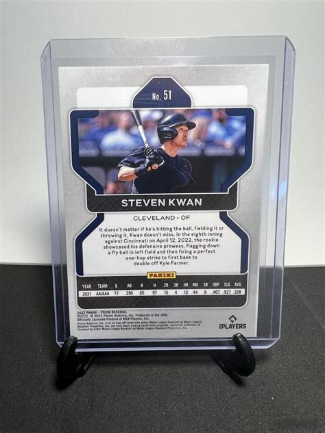 Steven Kwan Panini Prizm Rc True Rookie Card Cleveland