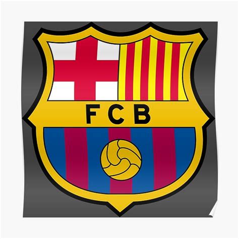 "Soccer FCB Logo" Poster for Sale by JudySchneider | Redbubble