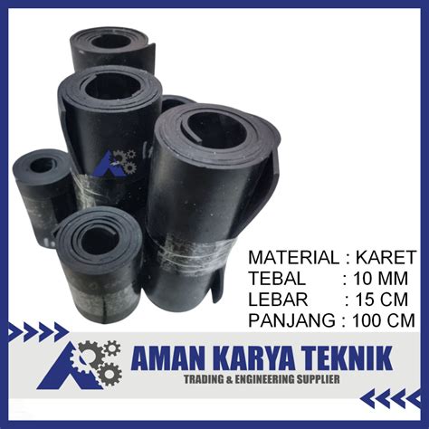 Jual Karet Hitam Lembaran Rubber Sheet Mm X Cm X Cm