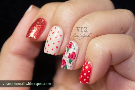 Vic And Her Nails VicCopycat The Nailasaurus Festive Floral Nail Art