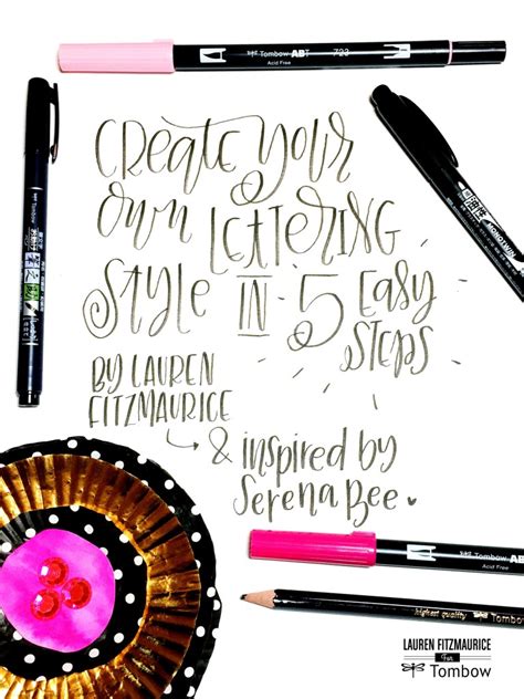 Create Your Own Lettering Style In Easy Steps Tombow Usa Blog