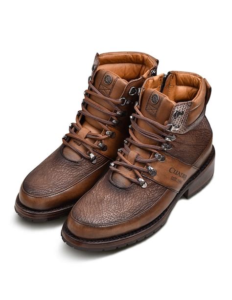 Bota Casual Franco Cuadra De Piel Para Hombre 6