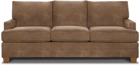 Bassett Living Room Leather Track Arm Sofa 3849 72l D Noblin Furniture Pearl And Jackson Ms