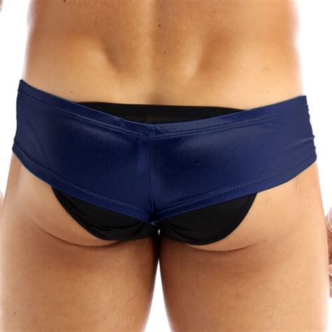 Herren Sexy Boxershort Ausbuchtung Pouch Niedrig Taille Bikini Tanga