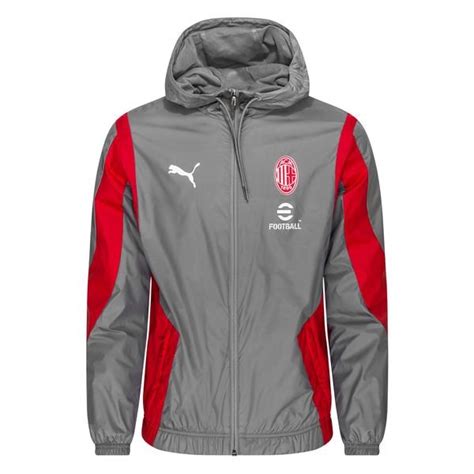 Milan Ac Veste Avant Match Woven Anthem Gris Rouge Unisportstore Fr