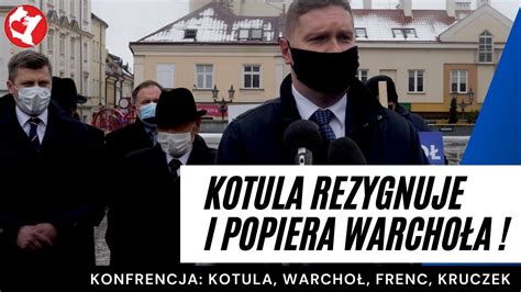 Waldemar Kotula Rezygnuje I Popiera Marcina Warcho A Ferenc Dzi Kuje