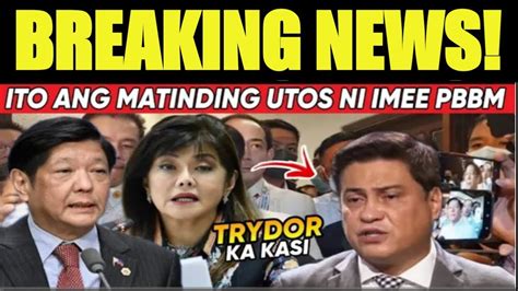 Finish Na Grabe Ang Utos Sen Imee Nasampulan Si Sen Zubiri Sa Senado