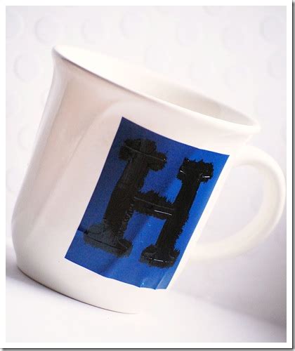 DIY Monogrammed Mugs - The Idea Room