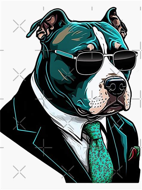 "Business Pitbull - Black Suit" Sticker for Sale by ShrimpSticks ...