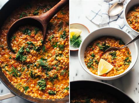 Quick Smoky Red Lentil Stew With Greens Vegan The First Mess