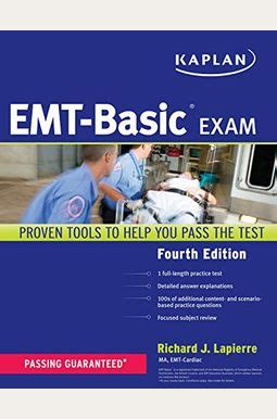 buy kaplan emt basic exam book  richard  lapierre