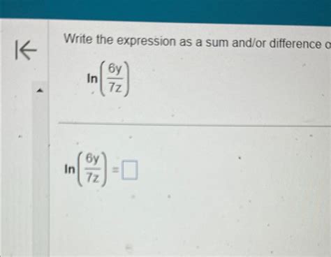 Solved Write The Expression As A Sum And Or Difference Chegg