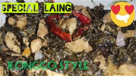 How To Cook Laing Special Laing Ilonggo Style Youtube