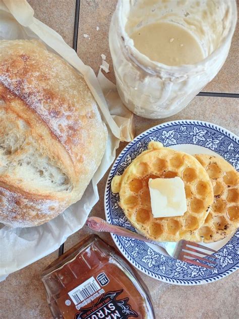 Sourdough Discard Waffle Recipe No Sugar Added Eat Like No One Else