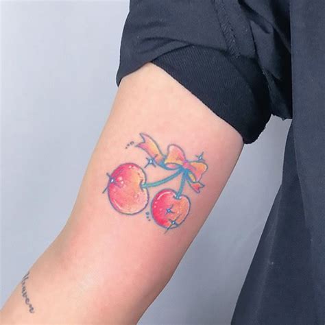 Tatuaje Temporal De Dibujos Animados De Frutas Kawaii Juego De 30