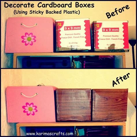 DIY Stylish Storage Boxes Using Sticky Backed Plastic Great Ideas