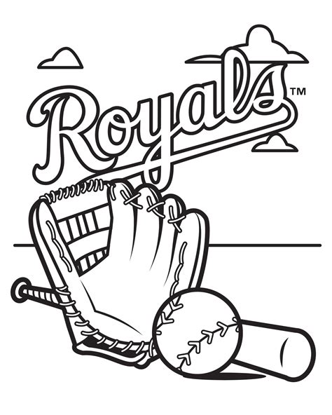 Kc Royals Coloring Pages Coloring Pages