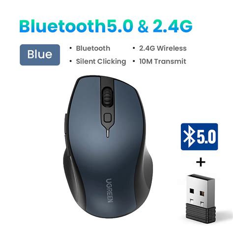 Ugreen G Bluetooth Mouse Wireless Ergonomic Mouse Dpi Silent