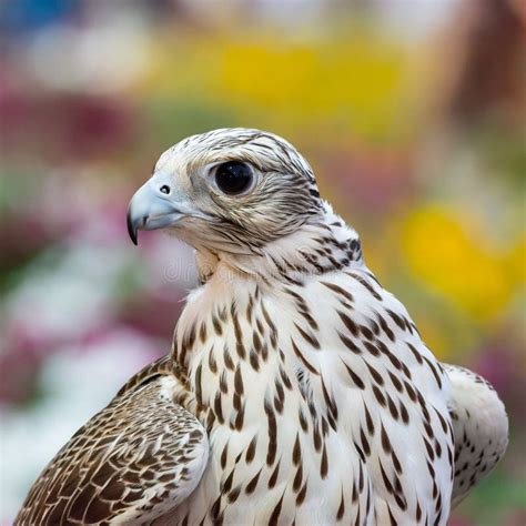 White Falcon(National Bird of the United Arab Emirates), Close-up Stock ...