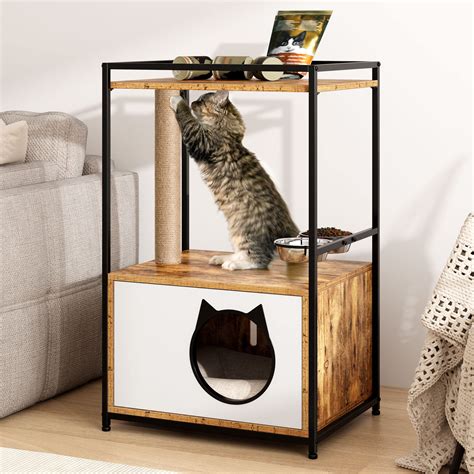 Snapklik Soges Cat Tree Cat Condo Industrial Cat Cabinet