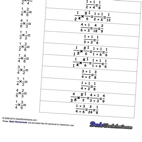 Multiplying Fractions Common Core Sheets Common Core Worksheets