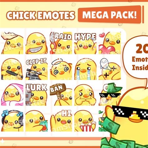 Twitch Emote Cute Penguin Mega Pack Emotes 24 Emotes Ready Etsy