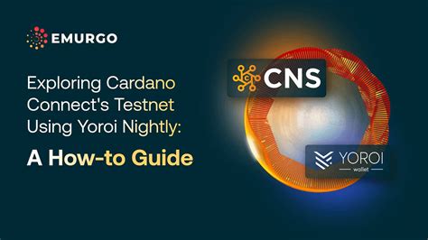 Exploring Cardano Connect S Testnet Using Yoroi Nightly A How To Guide