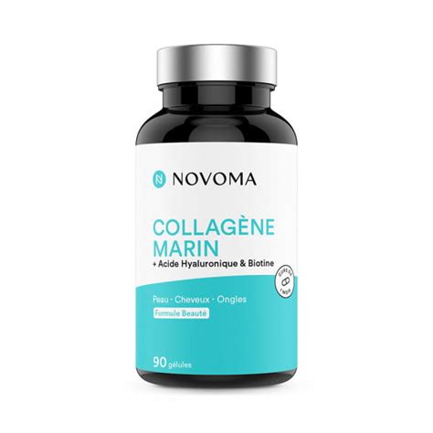 Collagene Marin et Acide Hyaluronique 90 gélules Novoma Oh BIO MIO