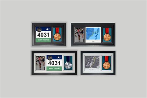 Marathon Medal With Picture Frames