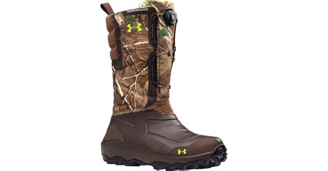 Under Armour Rubber Ridge Reaper Pac 1200g Hunting Boots In Brown For