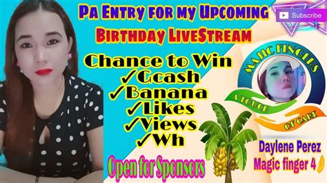 PA ENTRY FOR MY UPCOMING BIRTHDAY LIVESTREAM PROMOTE YOUR CHANNEL LET