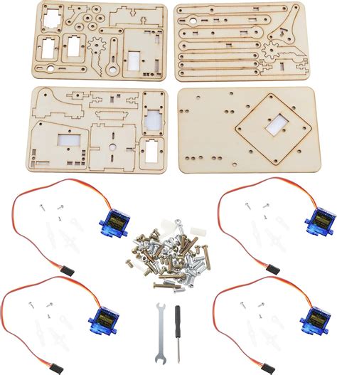 Dof Wood Robotic Mechanical Arm Sg Servo Robot Philippines Ubuy