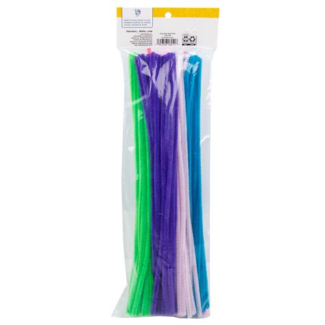 Hello Hobby Pastel Fuzzy Sticks Pipe Cleaners 100 Pack